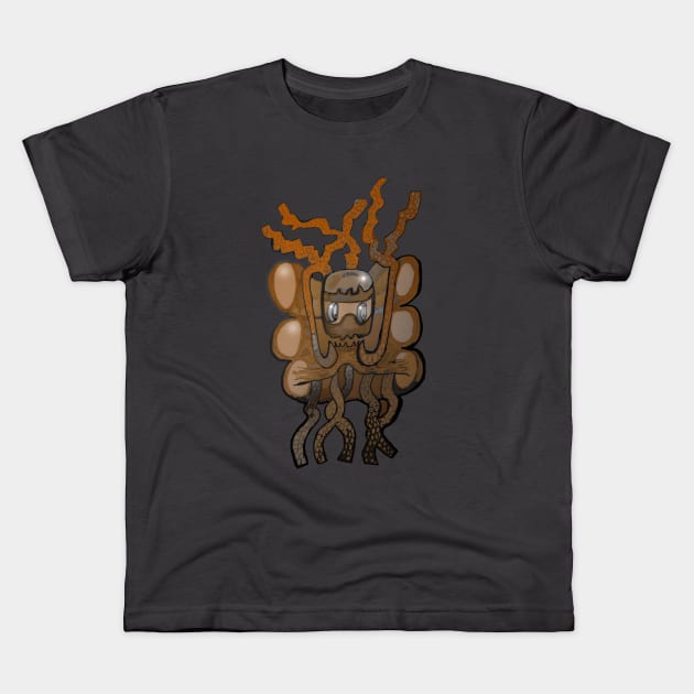 Tentacle Monster Kids T-Shirt by IanWylie87